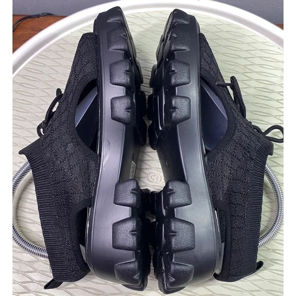 Unbranded Women's Summer Open Toe Mesh Lace-up Sneaker Sandals‎ Black NWOB SZ. 8
